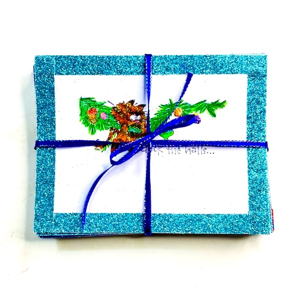 Seasonal Spices Tabby Cats Handmade Christmas Cards - Picture 3 of 16